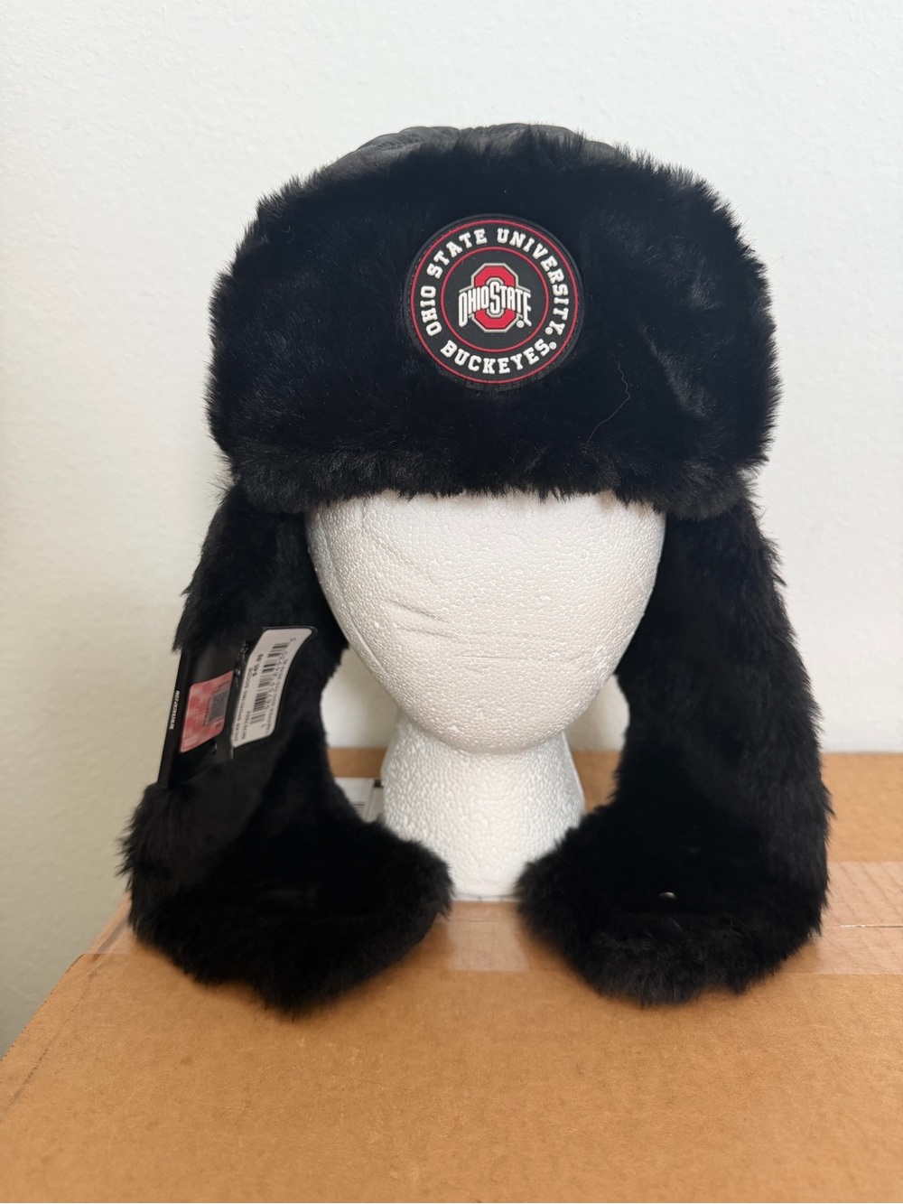New Era Adult Ohio State Buckeyes Quilted Trapper Knit Hat Sz XL NWT Winter Hat